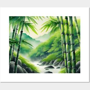 Bamboo forest Posters and Art